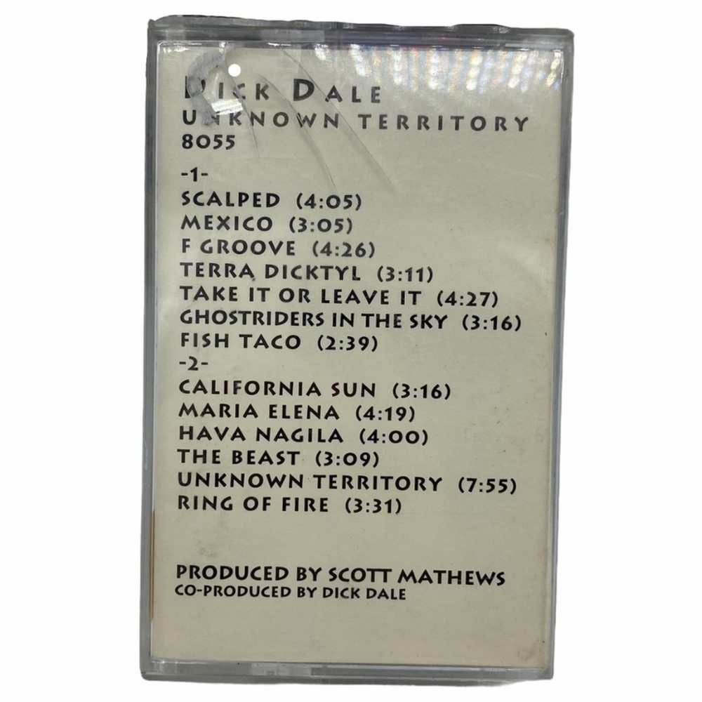Vintage 1994 RARE Dick Dale Unknown Territory Cassette Tape